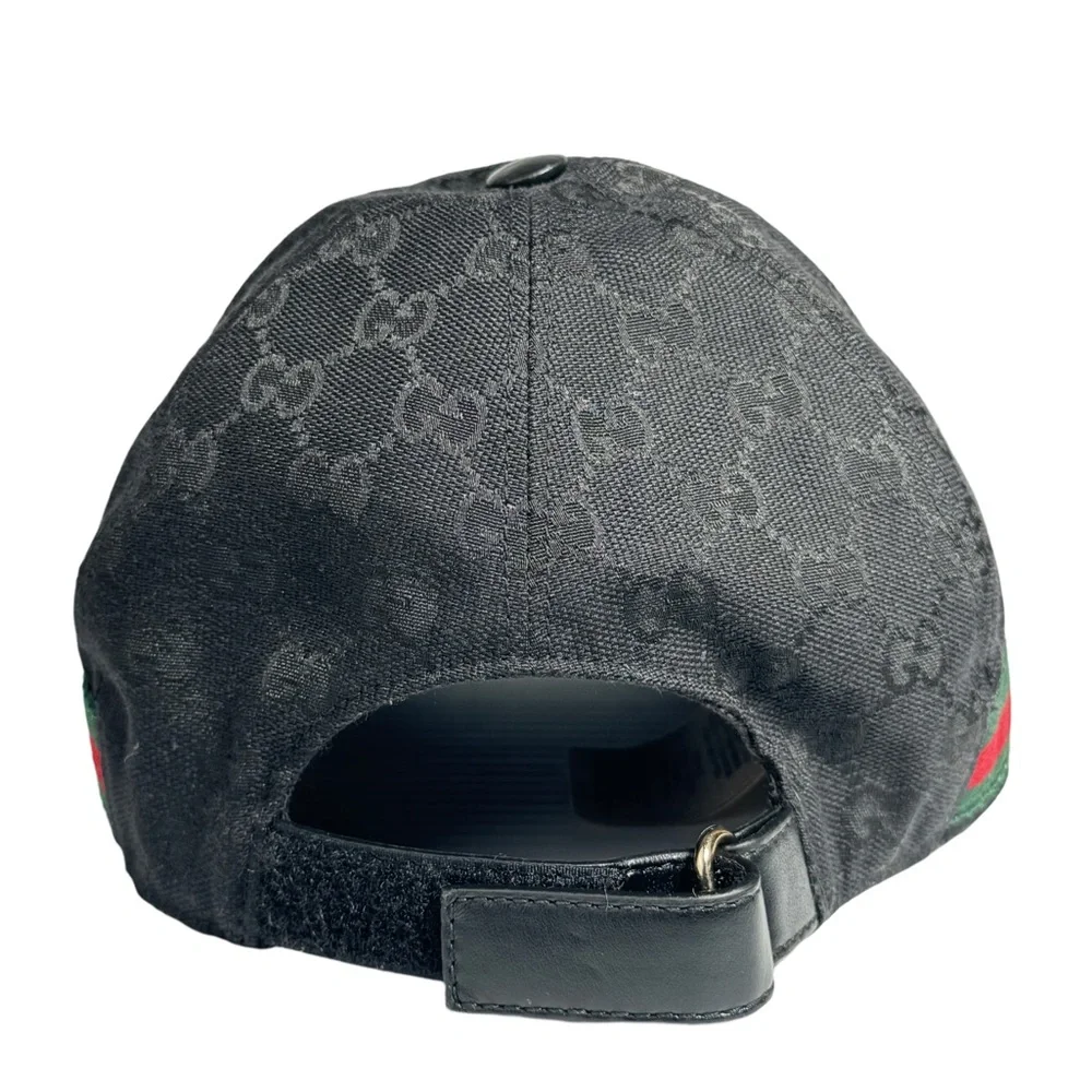 ORIGINAL GG CANVAS BASEBALL HAT WITH WEB - Picture 3 of 6